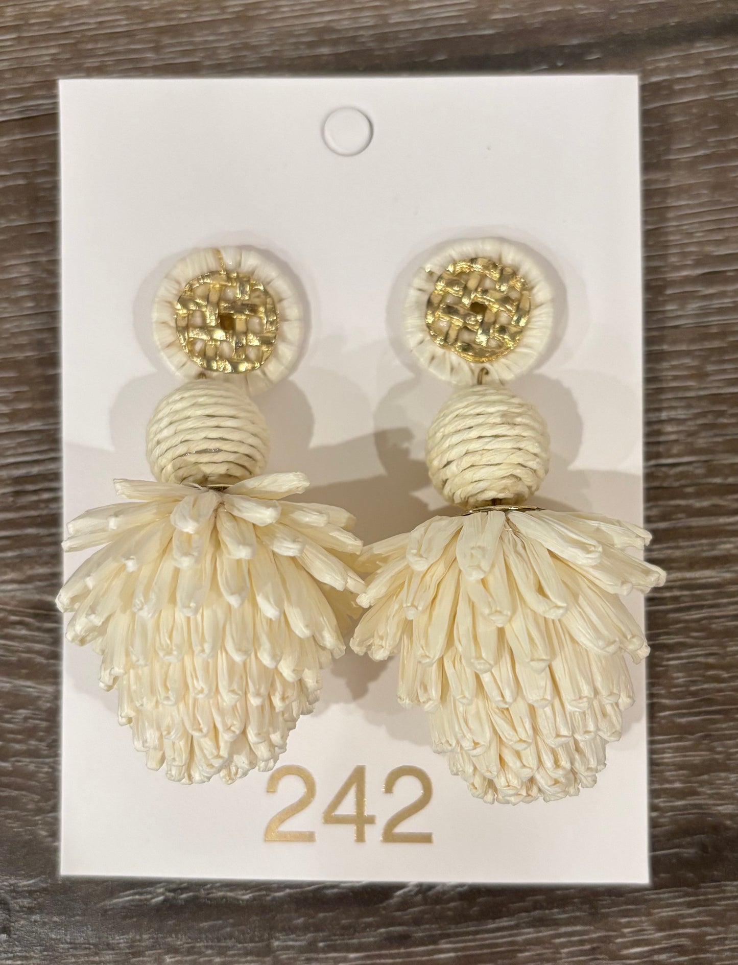 Raffia Dangle Earring