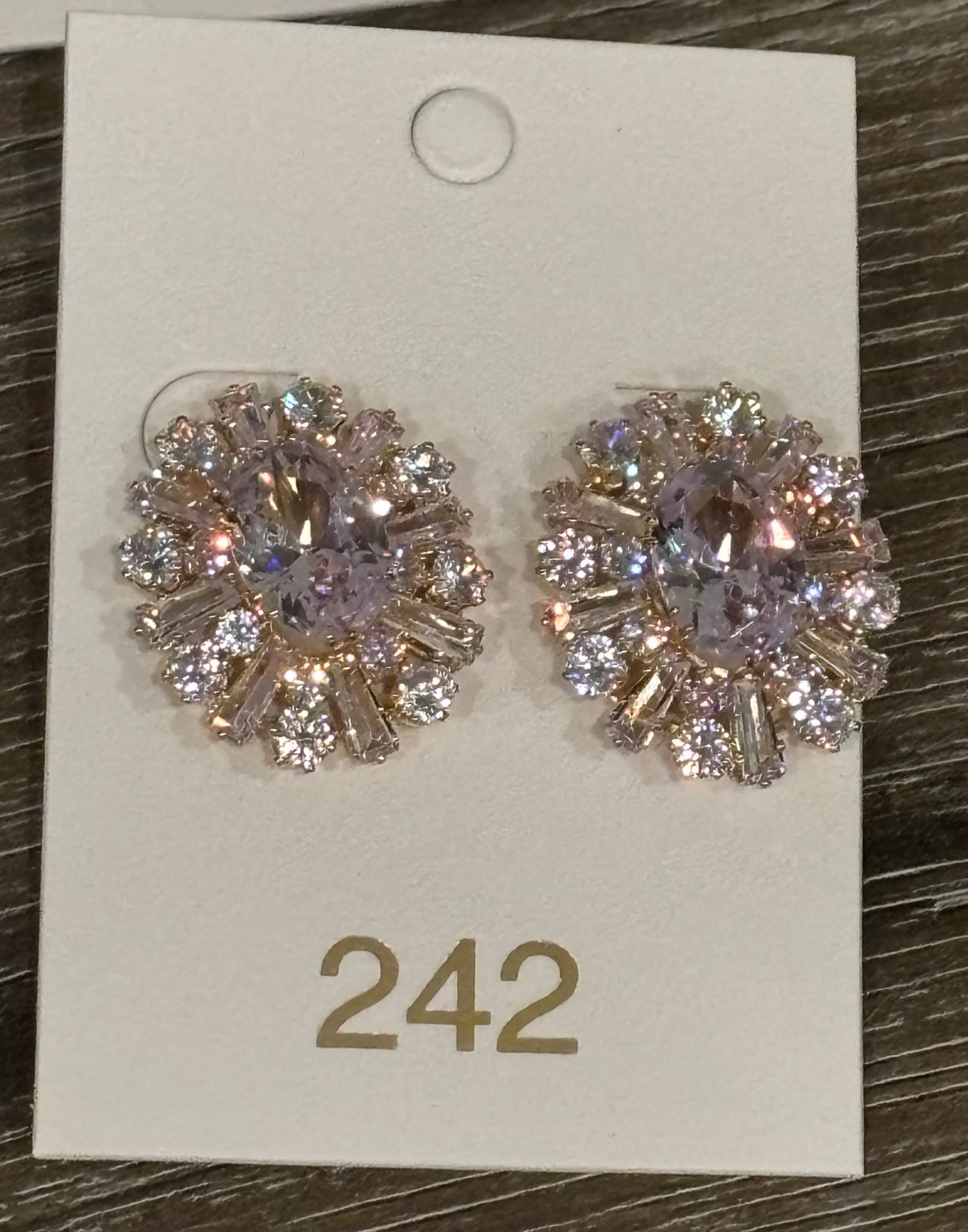 Glam Crystal Burst Stud